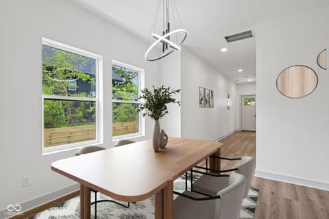 Dining room at 1518 Spruce Street, Indianapolis, IN
