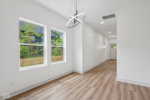 Dining room at 1518 Spruce Street, Indianapolis, IN