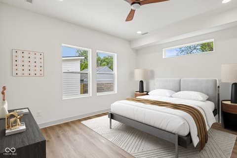 Primary bedroom at 1518 Spruce Street, Indianapolis, IN