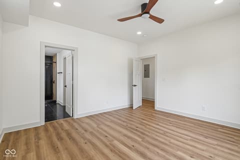 Primary bedroom at 1518 Spruce Street, Indianapolis, IN