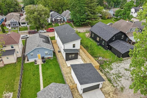 Aerial view at 1518 Spruce Street, Indianapolis, IN