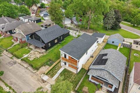 Aerial view at 1518 Spruce Street, Indianapolis, IN