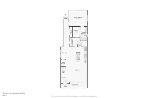 Floor Plan — 1518 Spruce Street, Indianapolis, IN