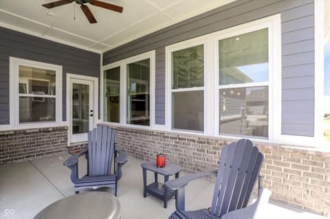 Outdoor living area at 1389 Chatham Hills Boulevard, Westfield, IN
