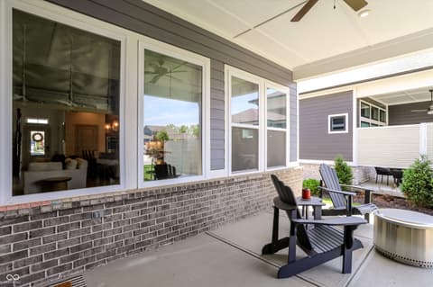 Outdoor living area at 1389 Chatham Hills Boulevard, Westfield, IN