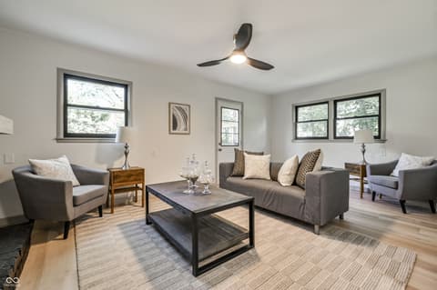 Living room at 302 E Brunswick Avenue, Indianapolis, IN