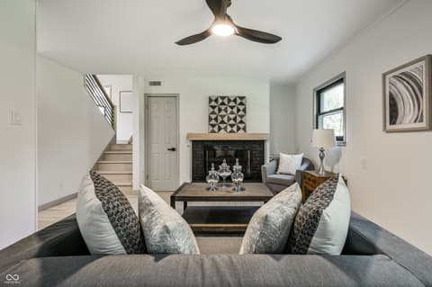 Living room at 302 E Brunswick Avenue, Indianapolis, IN