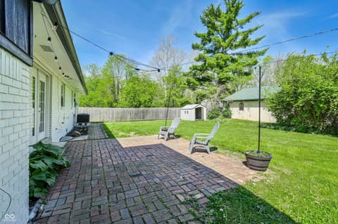 Outdoor living area at 302 E Brunswick Avenue, Indianapolis, IN