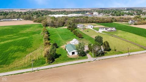 Aerial view at 9796 W 300 S, Lapel, IN
