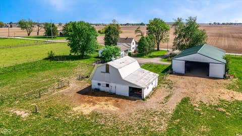Aerial view at 9796 W 300 S, Lapel, IN