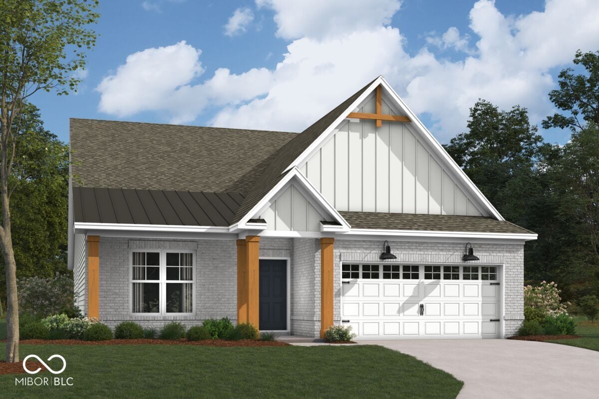 Front exterior at 5018 Carmine Street, Brownsburg, IN