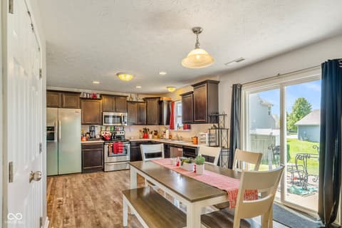 Dining room at 7510 Bolero Court, Camby, IN