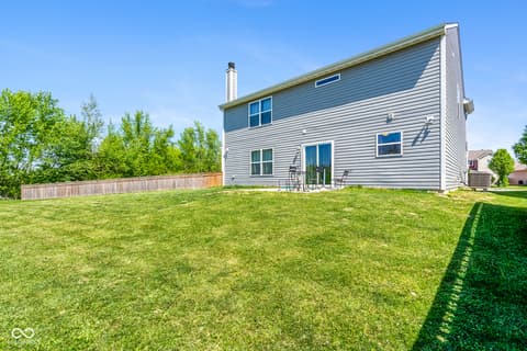 Backyard at 7510 Bolero Court, Camby, IN