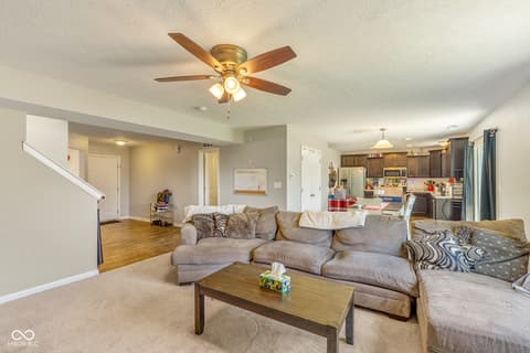 Living room at 7510 Bolero Court, Camby, IN