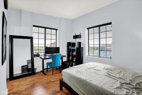 Primary bedroom at 825 N Delaware Street, Indianapolis, IN