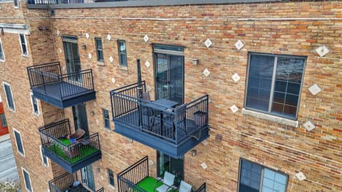 Aerial view at 825 N Delaware Street, Indianapolis, IN