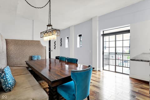 Dining room at 825 N Delaware Street, Indianapolis, IN