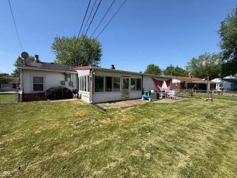 Backyard at 829 Delbrook Drive, Whiteland, IN