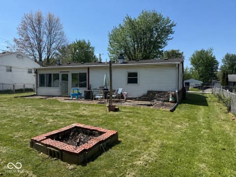 Backyard at 829 Delbrook Drive, Whiteland, IN