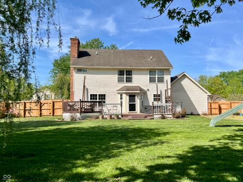 Backyard at 330 Hollowview Drive, Noblesville, IN