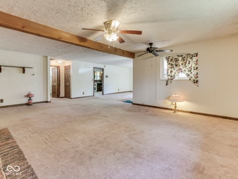 Living room at 7005 N Briarhopper Road, Monrovia, IN