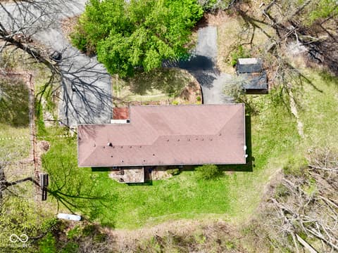 Aerial view at 7005 N Briarhopper Road, Monrovia, IN