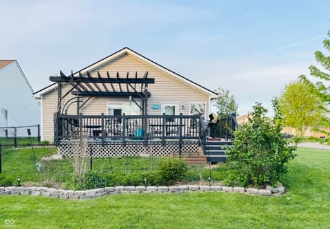 Backyard at 3510 Limesprings Lane, Whitestown, IN