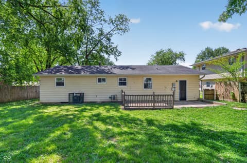 Backyard at 5012 Gambel Road, Indianapolis, IN