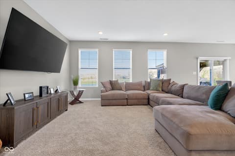 Living room at 1573 N Clearwater Drive, Greenfield, IN
