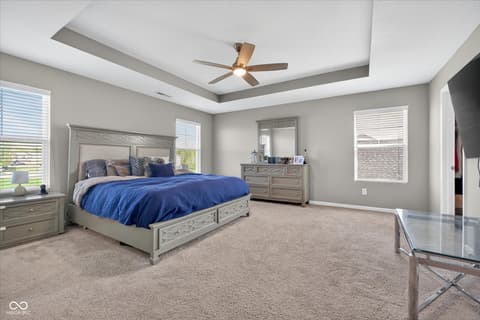 Primary bedroom at 1573 N Clearwater Drive, Greenfield, IN