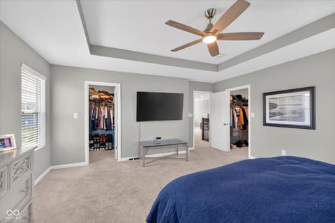 Primary bedroom at 1573 N Clearwater Drive, Greenfield, IN