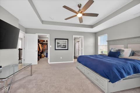 Primary bedroom at 1573 N Clearwater Drive, Greenfield, IN