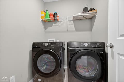 Laundry room at 1573 N Clearwater Drive, Greenfield, IN