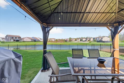 Outdoor living area at 1573 N Clearwater Drive, Greenfield, IN