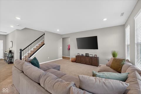 Living room at 1573 N Clearwater Drive, Greenfield, IN