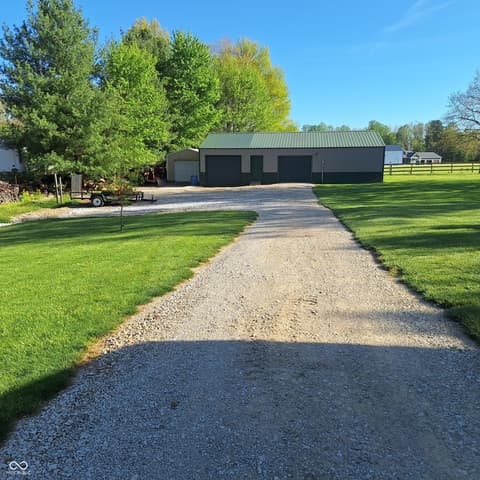 Front exterior at 5810 E County Road 1200 S, Cloverdale, IN
