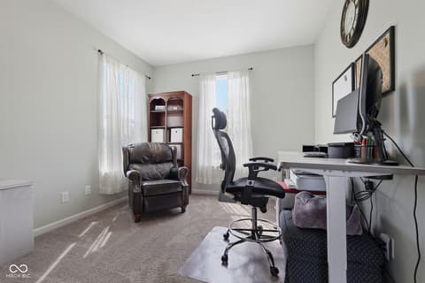 Home office at 1441 Boots Trail, Greenfield, IN