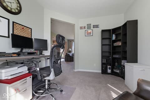 Home office at 1441 Boots Trail, Greenfield, IN