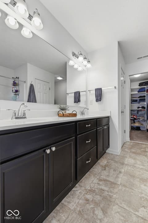 Primary bathroom at 1441 Boots Trail, Greenfield, IN