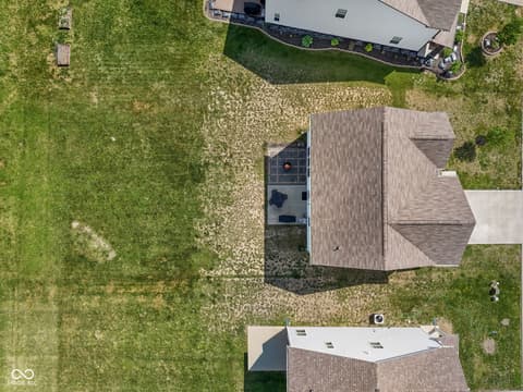 Aerial view at 1441 Boots Trail, Greenfield, IN
