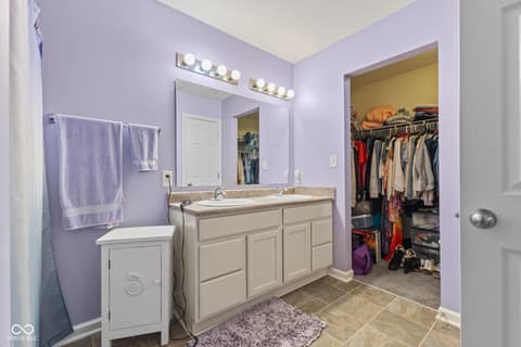 Primary bathroom at 848 Coralberry Lane, Greenwood, IN