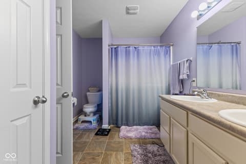 Primary bathroom at 848 Coralberry Lane, Greenwood, IN
