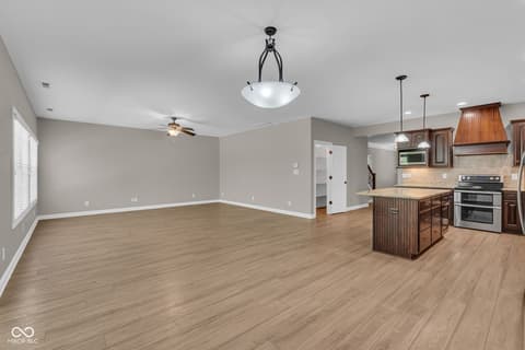 Living room at 5666 Augusta Woods Drive, Plainfield, IN