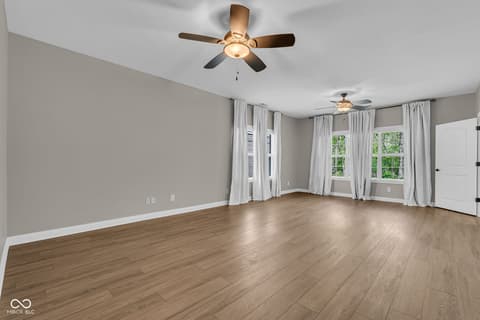Primary bedroom at 5666 Augusta Woods Drive, Plainfield, IN