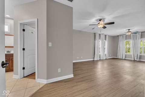 Primary bedroom at 5666 Augusta Woods Drive, Plainfield, IN