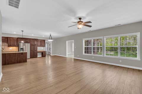 Living room at 5666 Augusta Woods Drive, Plainfield, IN