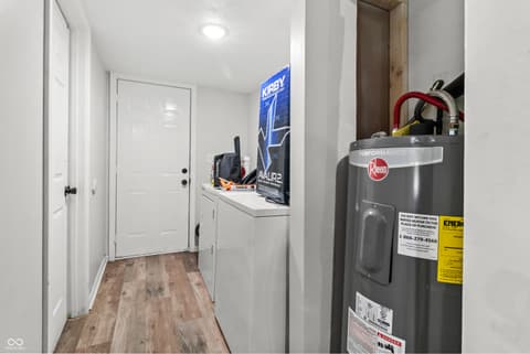 Laundry room at 20 N Galeston Avenue, Indianapolis, IN