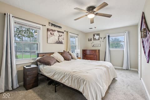 Primary bedroom at 1023 Avalon Lane, Chesterfield, IN