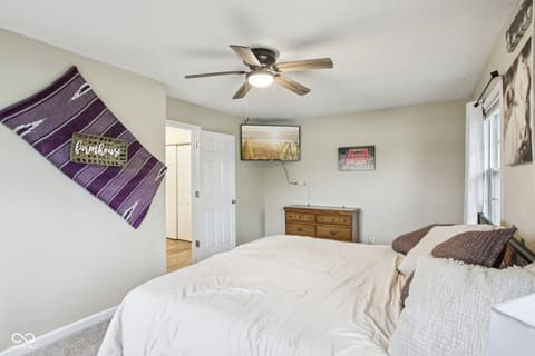 Primary bedroom at 1023 Avalon Lane, Chesterfield, IN