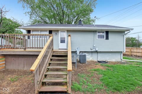 Backyard at 1023 Avalon Lane, Chesterfield, IN
